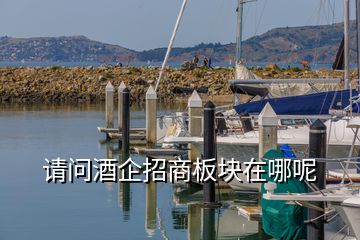 请问酒企招商板块在哪呢