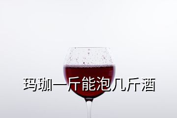 玛珈一斤能泡几斤酒