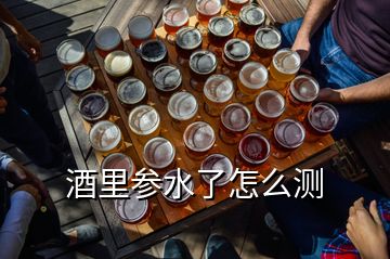 酒里参水了怎么测