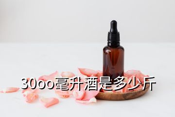 30oo毫升酒是多少斤