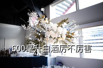 600毫升白酒厉不厉害