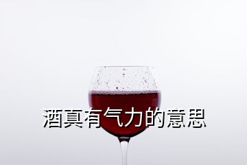 酒真有气力的意思