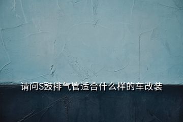 请问S鼓排气管适合什么样的车改装