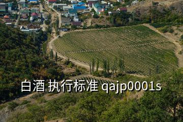 白酒 执行标准 qajp0001s