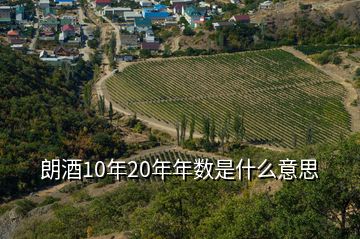 朗酒10年20年年数是什么意思