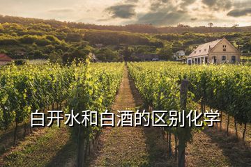 白开水和白酒的区别化学