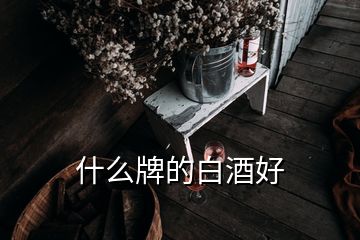 什么牌的白酒好