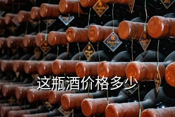 这瓶酒价格多少