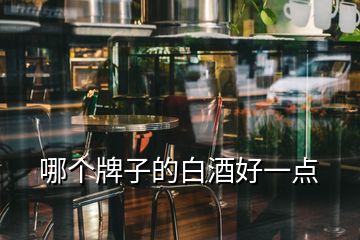 哪个牌子的白酒好一点