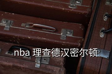 nba 理查德汉密尔顿