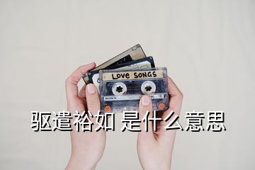 驱遣裕如 是什么意思