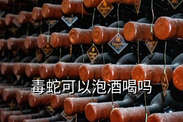 毒蛇可以泡酒喝吗