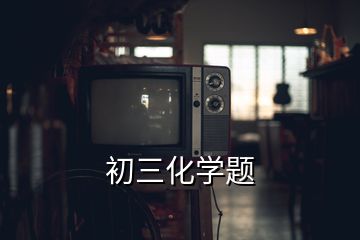 初三化学题