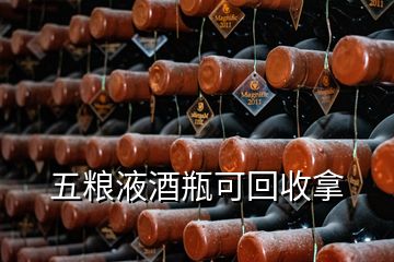 五粮液酒瓶可回收拿