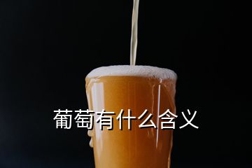 葡萄有什么含义