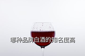 哪种品牌白酒的知名度高