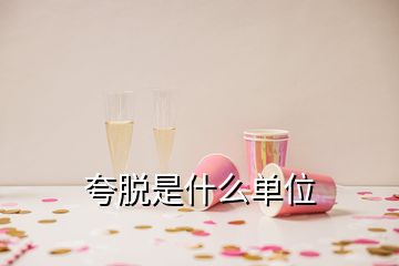 夸脱是什么单位