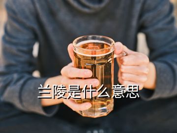 兰陵是什么意思