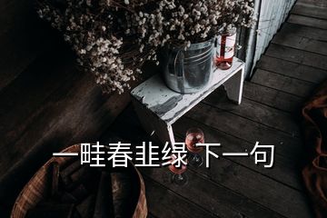 一畦春韭绿 下一句