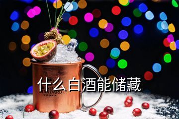 什么白酒能储藏