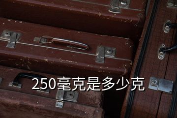 250毫克是多少克