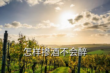 怎样掺酒不会醉