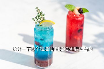 统计一下哪个是酒仙 白酒哈60度左右的