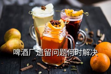啤酒厂遗留问题何时解决