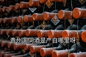 贵州国同酒是产自哪里呀