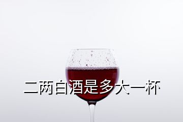 二两白酒是多大一杯