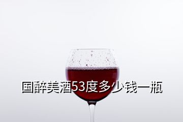 国醉美酒53度多少钱一瓶