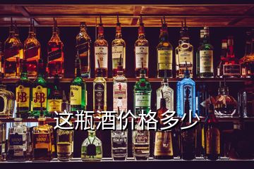 这瓶酒价格多少