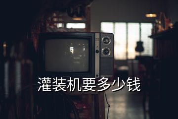 灌装机要多少钱