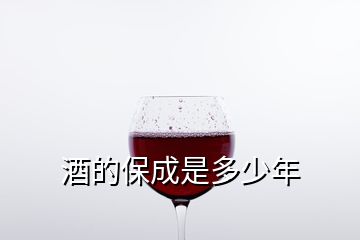 酒的保成是多少年