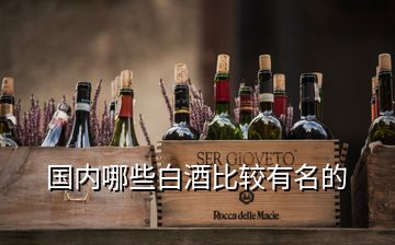 国内哪些白酒比较有名的