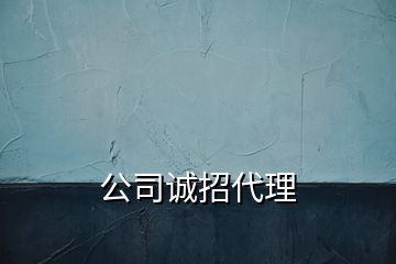 公司诚招代理