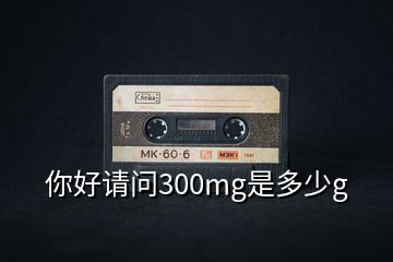 你好请问300mg是多少g