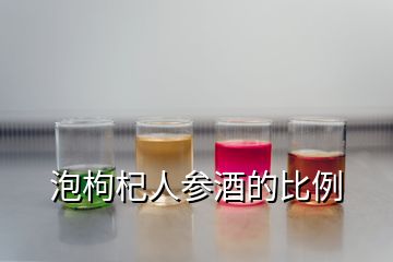 泡枸杞人参酒的比例