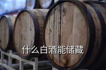 什么白酒能储藏