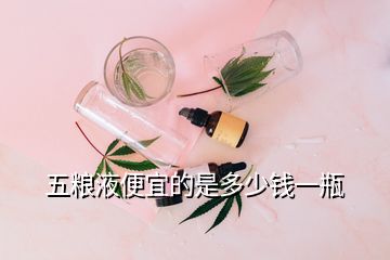 五粮液便宜的是多少钱一瓶