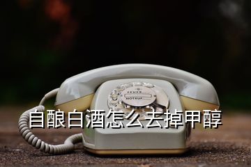 自酿白酒怎么去掉甲醇