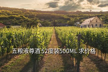 五粮液尊酒 52度装500ML 求价格