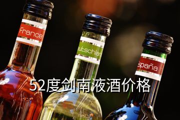 52度剑南液酒价格