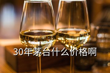 30年茅台什么价格啊