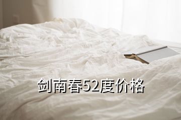 剑南春52度价格