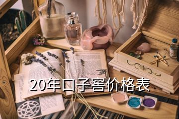 20年口子窖价格表