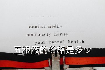 五粮液的价格是多少
