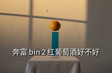 奔富 bin 2 红葡萄酒好不好