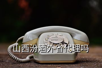 山西汾酒外省代理吗