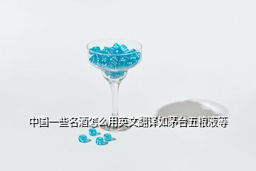 中国一些名酒怎么用英文翻译如茅台五粮液等